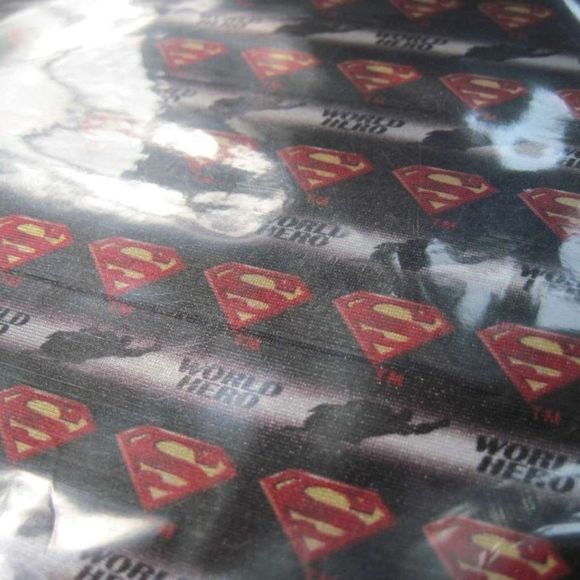 2 DC Comics Warner Brothers Superman World Hero Fabric Book Covers Sox Socks WB - Picture 3 of 5